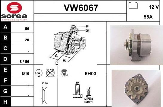 Sera VW6067 - Alternator www.molydon.hr