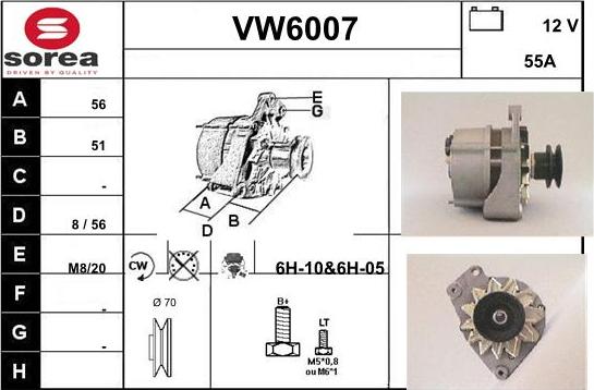 Sera VW6007 - Alternator www.molydon.hr