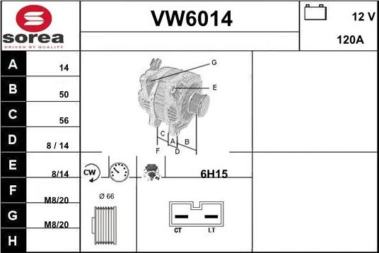 Sera VW6014 - Alternator www.molydon.hr