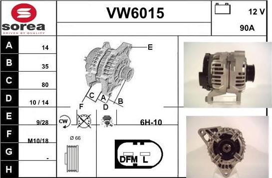 Sera VW6015 - Alternator www.molydon.hr