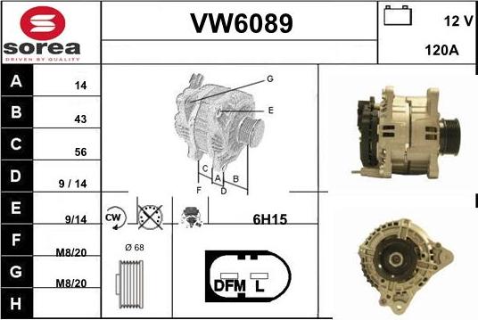 Sera VW6089 - Alternator www.molydon.hr