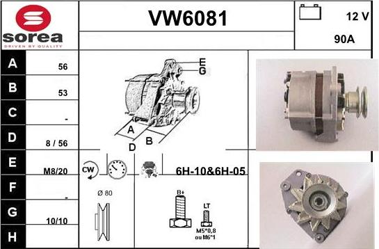 Sera VW6081 - Alternator www.molydon.hr