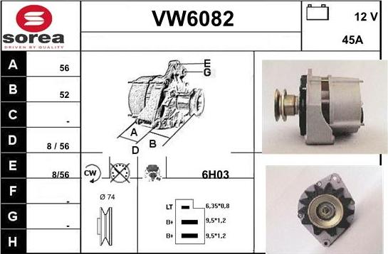 Sera VW6082 - Alternator www.molydon.hr