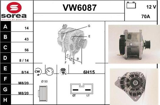 Sera VW6087 - Alternator www.molydon.hr