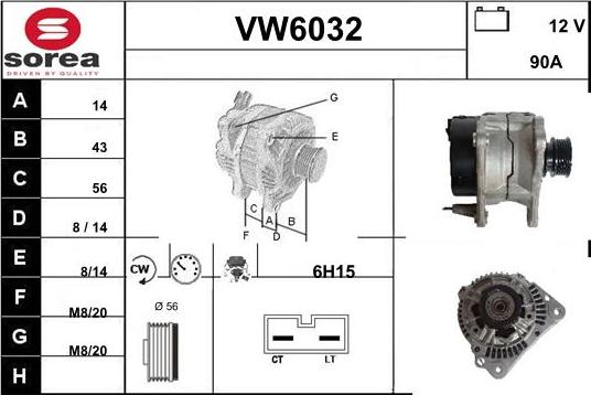 Sera VW6032 - Alternator www.molydon.hr