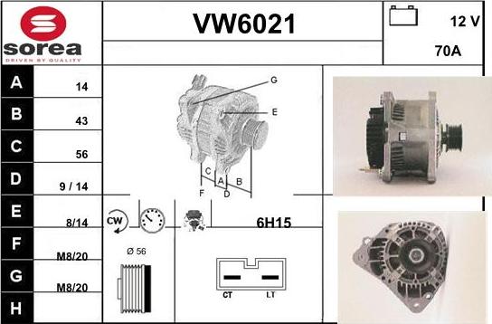 Sera VW6021 - Alternator www.molydon.hr