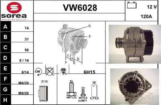 Sera VW6028 - Alternator www.molydon.hr