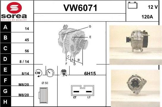 Sera VW6071 - Alternator www.molydon.hr