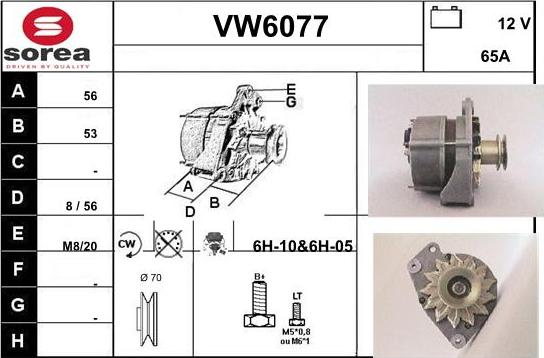 Sera VW6077 - Alternator www.molydon.hr