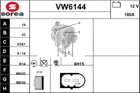 Sera VW6144 - Alternator www.molydon.hr