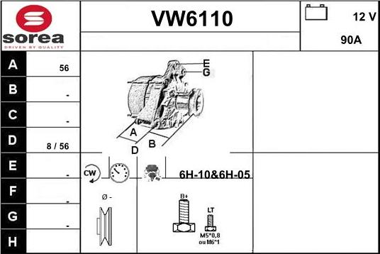 Sera VW6110 - Alternator www.molydon.hr