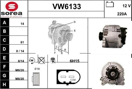 Sera VW6133 - Alternator www.molydon.hr