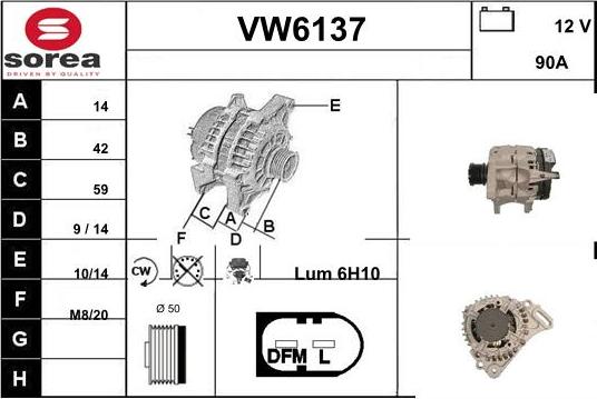 Sera VW6137 - Alternator www.molydon.hr