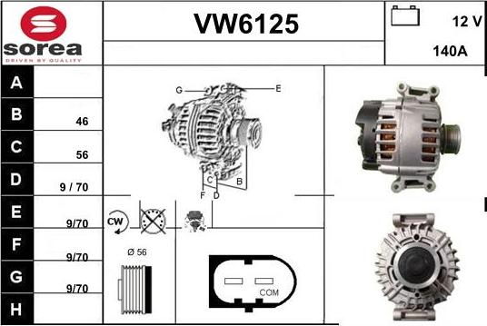 Sera VW6125 - Alternator www.molydon.hr