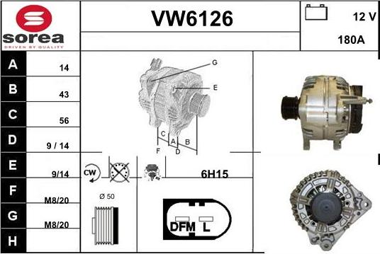 Sera VW6126 - Alternator www.molydon.hr