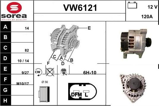 Sera VW6121 - Alternator www.molydon.hr