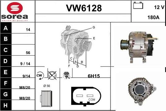 Sera VW6128 - Alternator www.molydon.hr