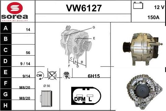 Sera VW6127 - Alternator www.molydon.hr