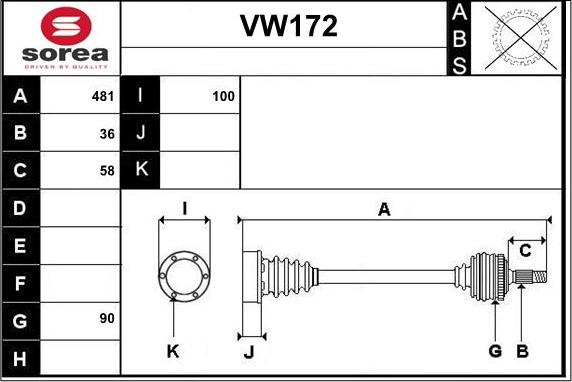 Sera VW172 - Pogonska osovina www.molydon.hr