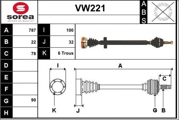 Sera VW221 - Pogonska osovina www.molydon.hr