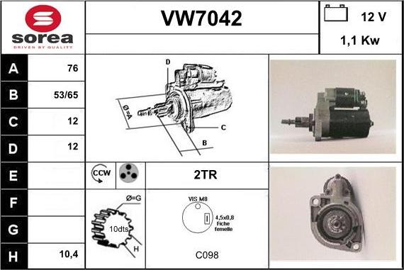 Sera VW7042 - Starter www.molydon.hr