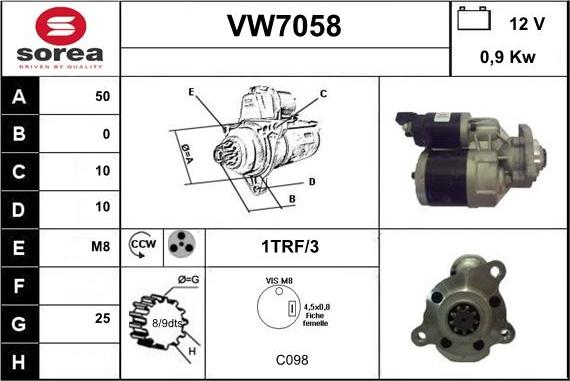 Sera VW7058 - Starter www.molydon.hr