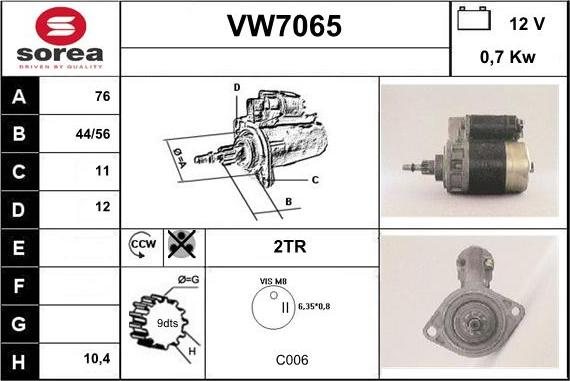 Sera VW7065 - Starter www.molydon.hr