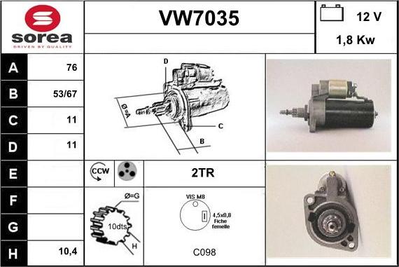 Sera VW7035 - Starter www.molydon.hr