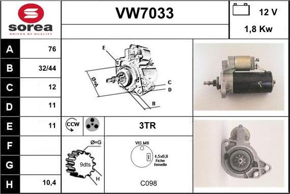 Sera VW7033 - Starter www.molydon.hr