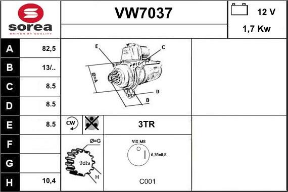 Sera VW7037 - Starter www.molydon.hr