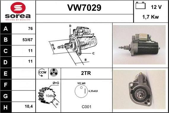 Sera VW7029 - Starter www.molydon.hr