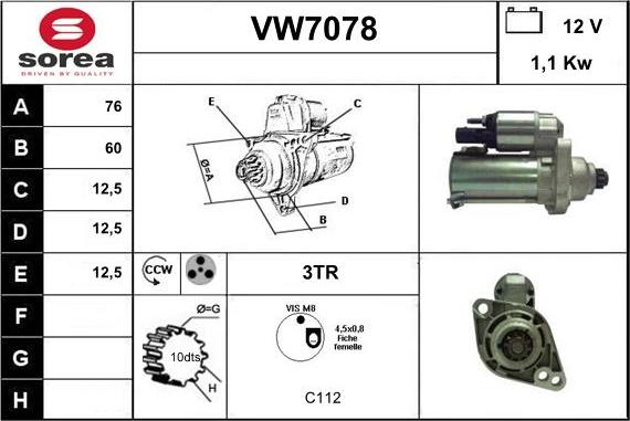 Sera VW7078 - Starter www.molydon.hr