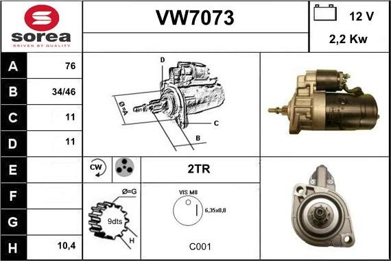 Sera VW7073 - Starter www.molydon.hr