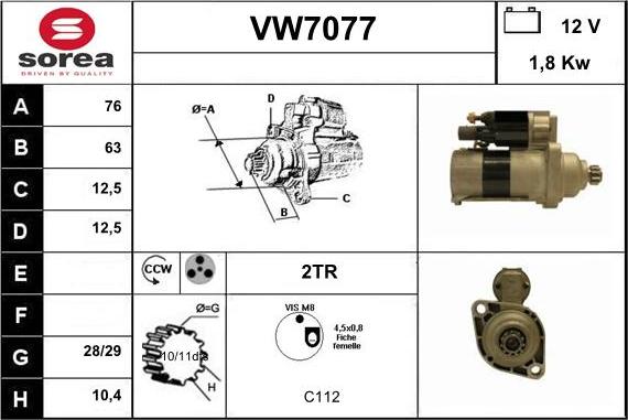 Sera VW7077 - Starter www.molydon.hr