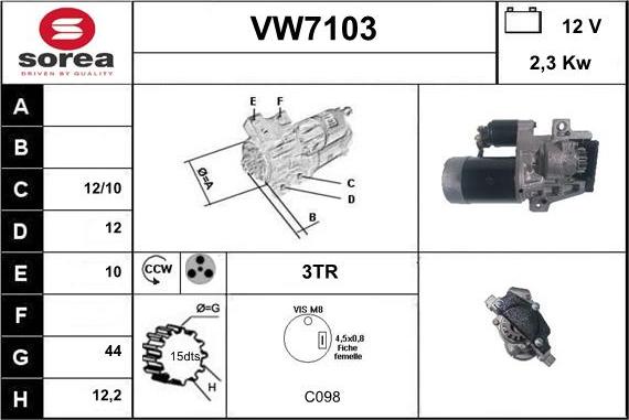 Sera VW7103 - Starter www.molydon.hr