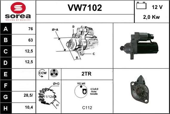 Sera VW7102 - Starter www.molydon.hr