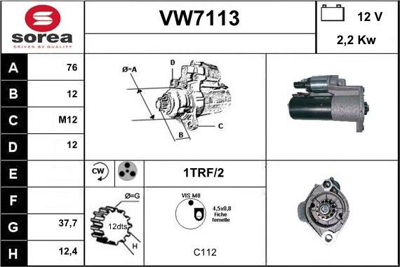 Sera VW7113 - Starter www.molydon.hr