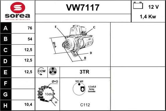 Sera VW7117 - Starter www.molydon.hr