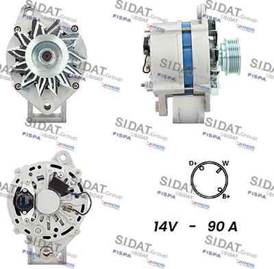 Sidat A12BH0916A2 - Alternator www.molydon.hr