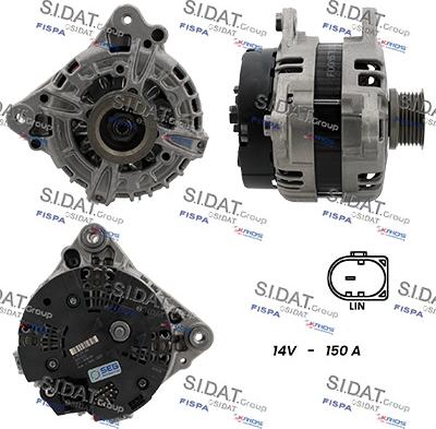 Sidat A12BH0913 - Alternator www.molydon.hr