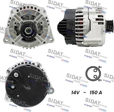 Sidat A12BH0938A2 - Alternator www.molydon.hr