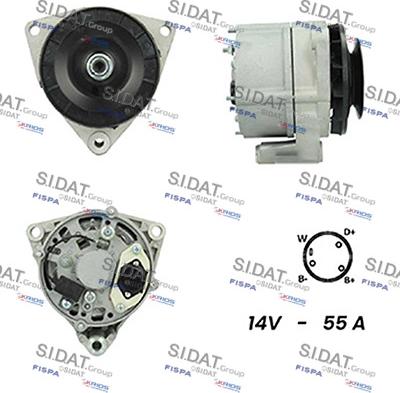 Sidat A12BH0409A2 - Alternator www.molydon.hr