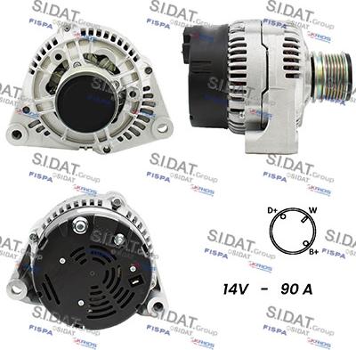 Sidat A12BH0552A2 - Alternator www.molydon.hr