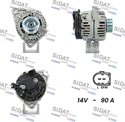 Sidat A12BH0624A2 - Alternator www.molydon.hr