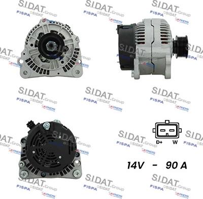 Sidat A12BH0184A2 - Alternator www.molydon.hr