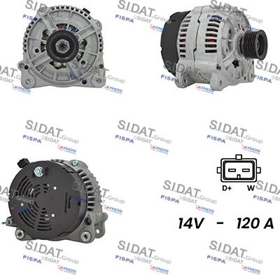 Sidat A12BH0835A2 - Alternator www.molydon.hr