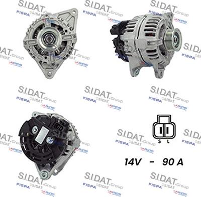 Sidat A12BH0219A2 - Alternator www.molydon.hr