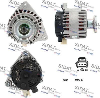 Sidat A12DE0427 - Alternator www.molydon.hr