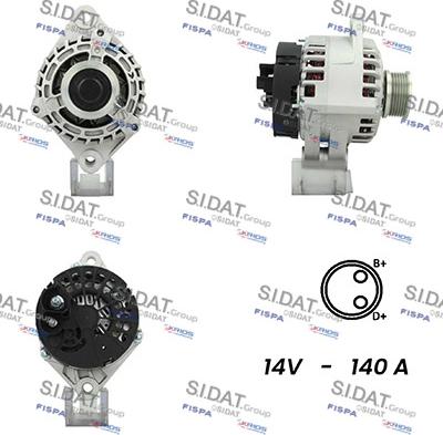 Sidat A12DE0009A2 - Alternator www.molydon.hr