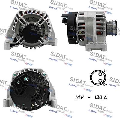 Sidat A12DE0192A2 - Alternator www.molydon.hr